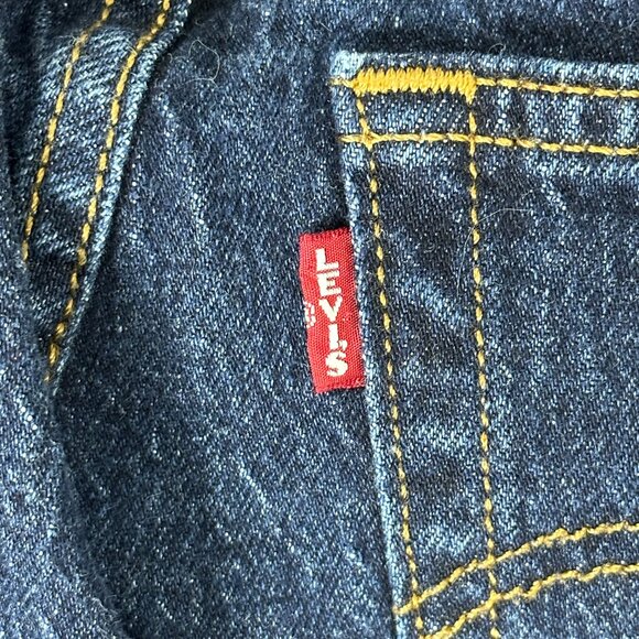 Levi's Ribcage Straight Ankle Premium Denim Dark Wash Jeans - Picture 11 of 16